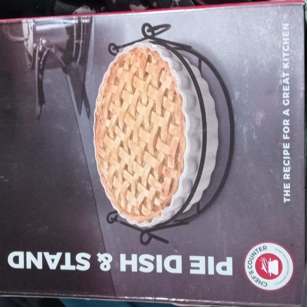 Bnwt/nib Chef's Counter Pie Dish & Stand